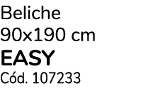 Beliche 90x190 cm EASY C d. 107233