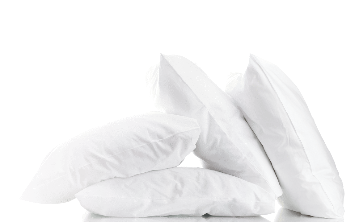 pillows isolated on white