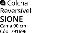  Colcha Reversível sione Cama 90 cm Cód  791696