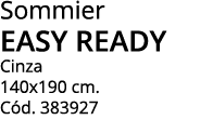 Sommier easy ready Cinza 140x190 cm  Cód  383927