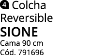  Colcha Reversible sione Cama 90 cm C d. 791696