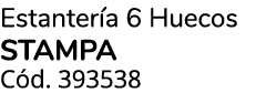 Estanter a 6 Huecos stampa C d. 393538