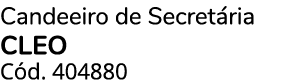 Candeeiro de Secret ria cleo C d. 404880