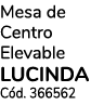 Mesa de Centro Elevable LUCINDA C d. 366562