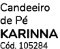Candeeiro de P KARINNA C d. 105284