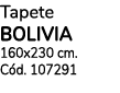 Tapete BOLIVIA 160x230 cm. C d. 107291