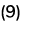 (9)