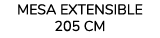 mesa extensible 205 cm