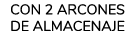 Con 2 arcones de almacenaje