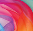 organza fabric in rainbow color