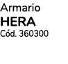 Armario HERA Cód  360300