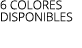 6 colores disponibles