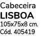 Cabeceira LISBOA 105x75x8 cm  Cód  405419 