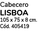 Cabecero LISBOA 105 x 75 x 8 cm. C d. 405419 