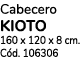 Cabecero KIOTO 160 x 120 x 8 cm. C d. 106306 