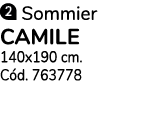  Sommier camile 140x190 cm  Cód  763778