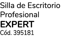 Silla de Escritorio Profesional EXPERT C d. 395181