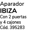 Aparador ibiza Con 2 puertas y 4 cajones Cód  395283