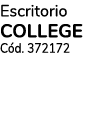 Escritorio COLLEGE Cód  372172