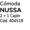 Cómoda nussa 2 + 1 Cajón Cód  404518