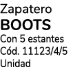 Zapatero BOOTS Con 5 estantes Cód  11123 4 5 Unidad