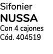 Sifonier nussa Con 4 cajones Cód  404519