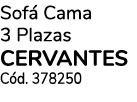 Sofá Cama 3 Plazas cervantes Cód  378250