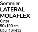 Sommier LATERAL MOLAFLEX Cinza 90x190 cm. C d. 404413