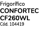 Frigor fico CONFORTEC CF260WL C d. 104419