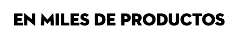 en miles de productos