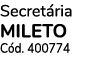 Secretária mileto Cód  400774 