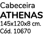 Cabeceira ATHENAS 145x120x8 cm  Cód  10670