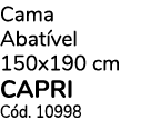 Cama Abatível 150x190 cm capri Cód  10998