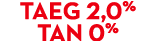 TAEg 2,0% tan 0% 