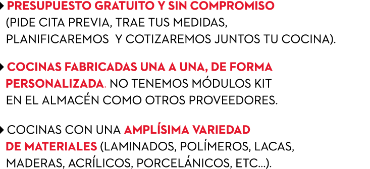 ￼ PRESUPUESTO GRATUITO Y SIN COMPROMISO (PIDE CITA PREVIA, TRAE TUS MEDIDAS, PLANIFICAREMOS Y COTIZAREMOS JUNTOS TU C...