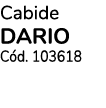 Cabide DARIO C d. 103618