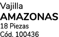 Vajilla amazonas 18 Piezas C d. 100436