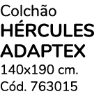 Colch o H rcules adaptex 140x190 cm. C d. 763015