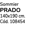 Sommier PRADO 140x190 cm. C d. 108454