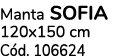 Manta sofia 120x150 cm C d. 106624