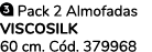 ￼ Pack 2 Almofadas viscosilk 60 cm. C d. 379968