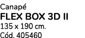 Canap flex box 3d ii 135 x 190 cm. C d. 405460