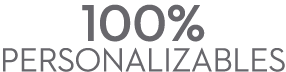 100% personalizables