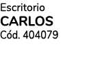 Escritorio carlos C d. 404079