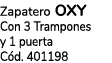 Zapatero OXY Con 3 Trampones y 1 puerta C d. 401198