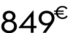 849 € 00