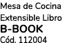 Mesa de Cocina Extensible Libro B BOOK C d. 112004 