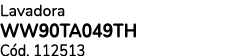 Lavadora WW90TA049TH C d. 112513