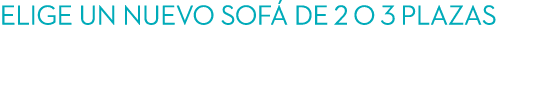 elige un nuevo sof de 2 o 3 plazas en tu vuelta a casa