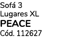 Sof 3 Lugares Xl Peace C d. 112627